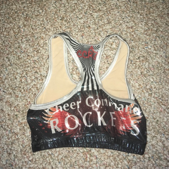 Metallic cheer sports bra - Picture 2 of 3